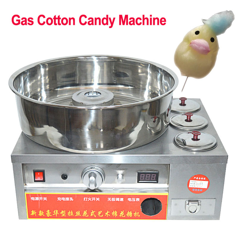 Candy Floss Machine - Commercial Stainless Steel gas cotton candy