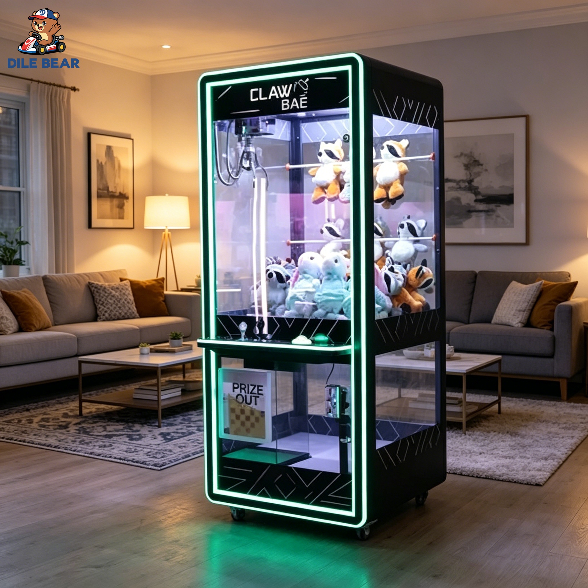 Arcade Vending Machines - Black Claw Machine Modern Arcade Game