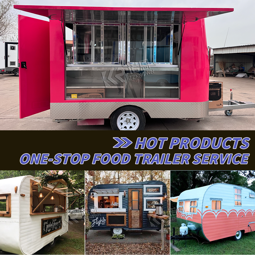 Hot Dog Vending Cart - Customized Fast Food Trailer Fully Equipped