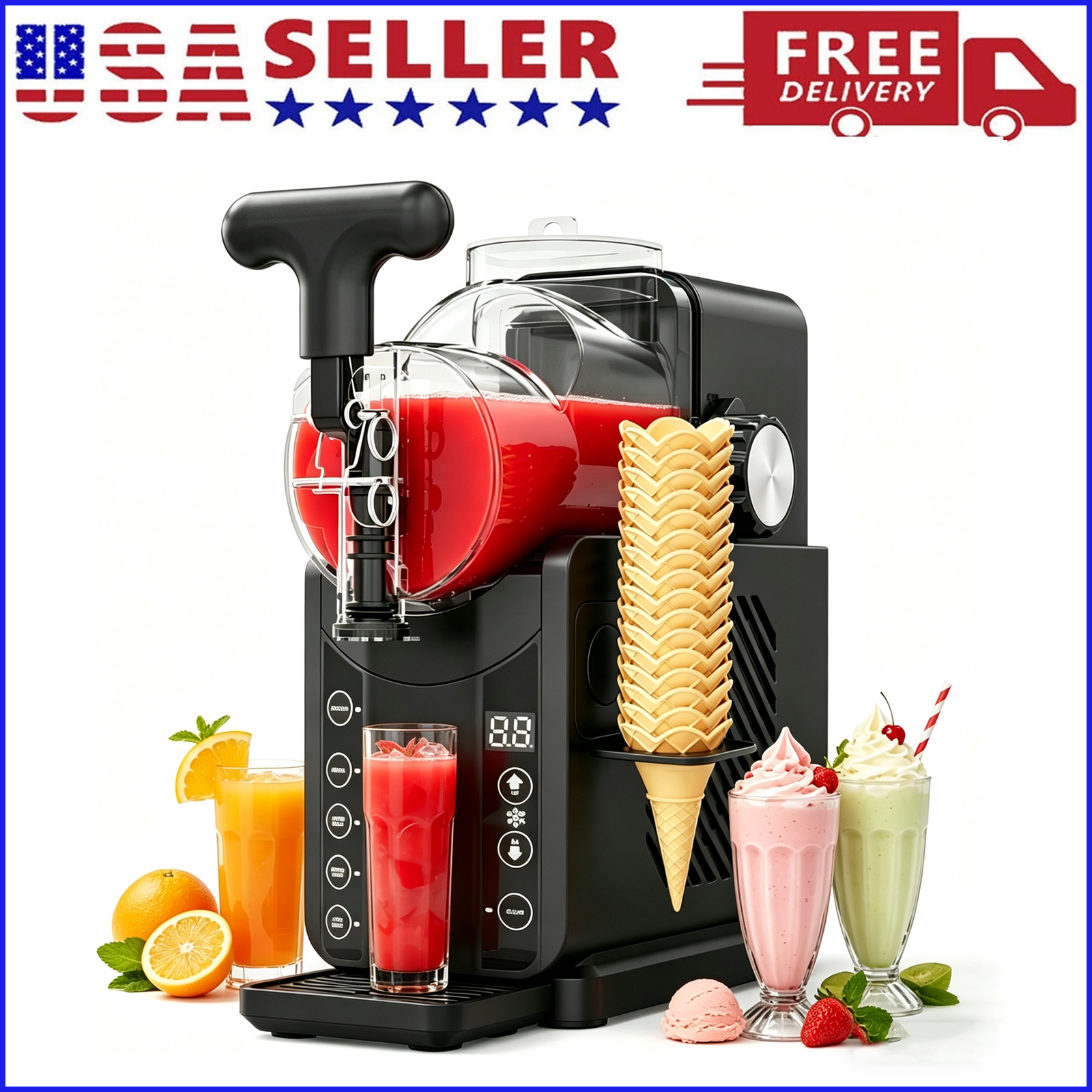 2-in-1 Slushie Machines & Soft - Slushie Machine Vending recension och pris