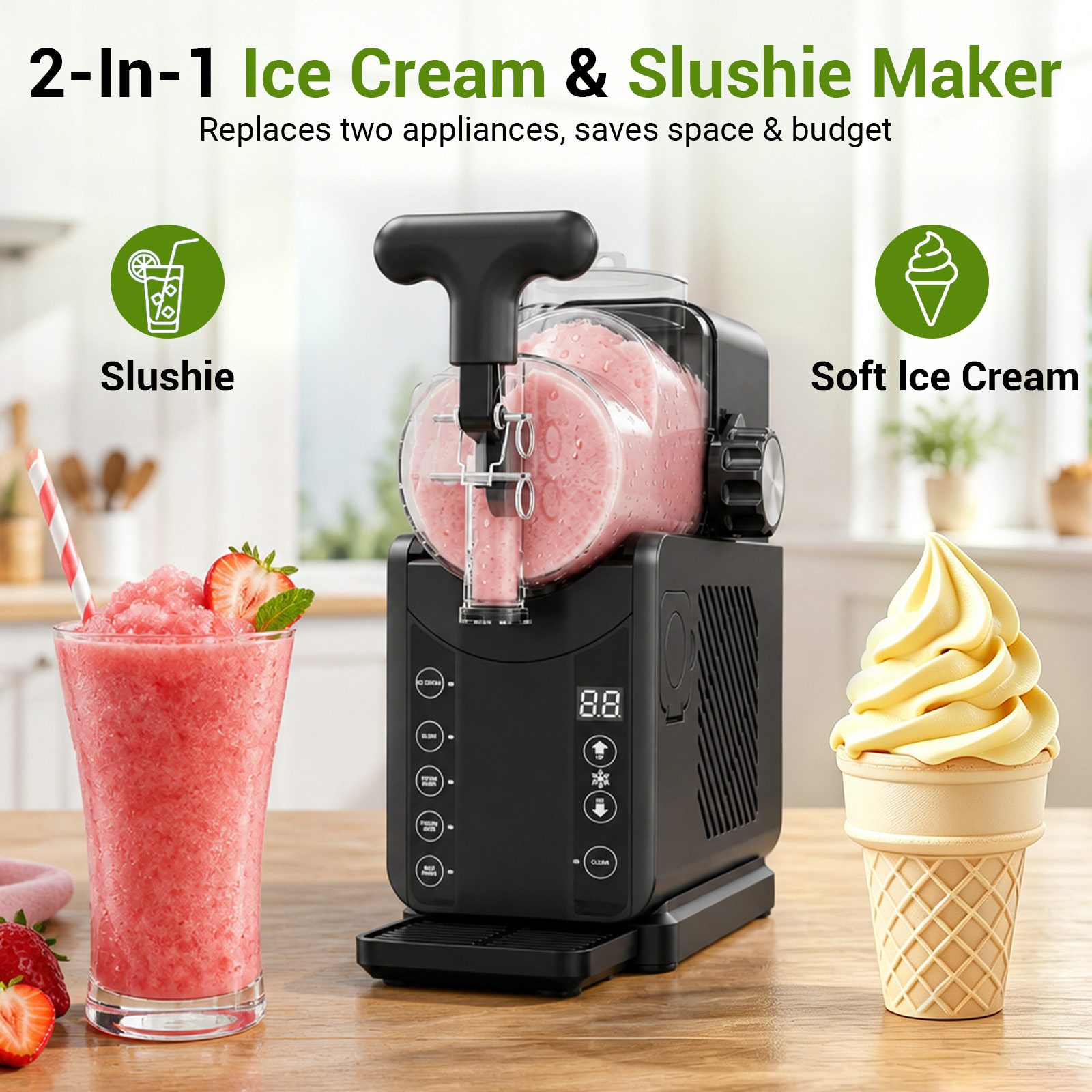 2-in-1 Slushie Machines & Soft - Slushie Machine Vending recension och pris