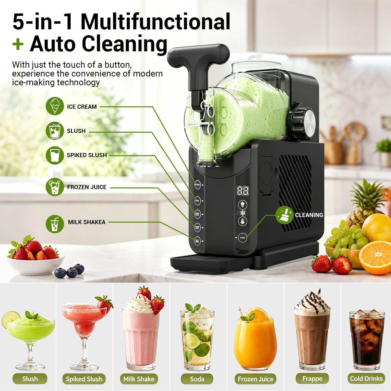 2-in-1 Slushie Machines & Soft - Slushie Machine Vending recension och pris
