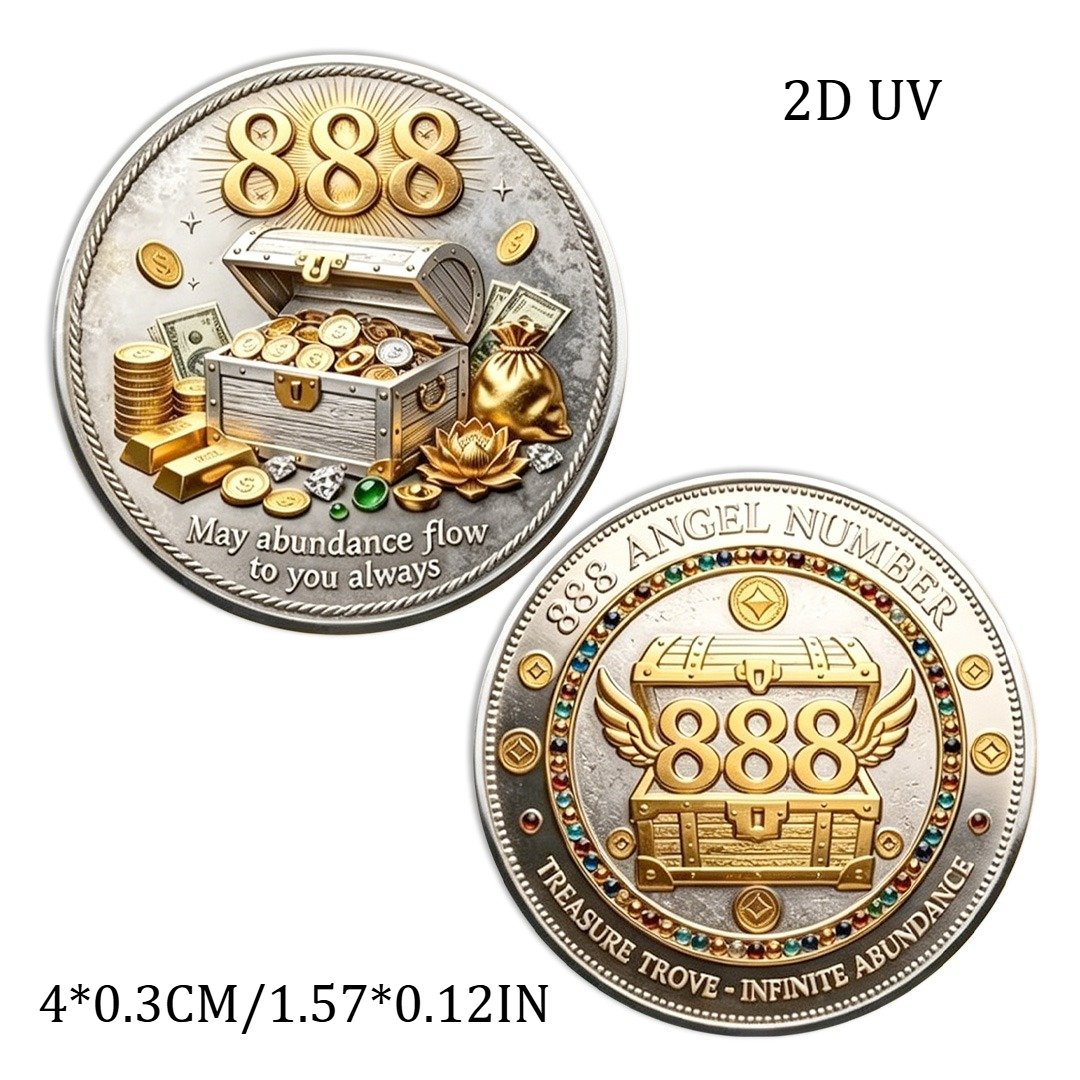 2D Gold Silver Plated 888 Ange - Token Coin Mechanism recension och pris