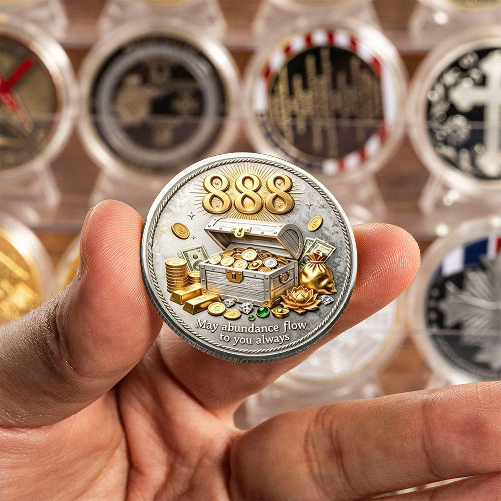 2D Gold Silver Plated 888 Ange - Token Coin Mechanism recension och pris