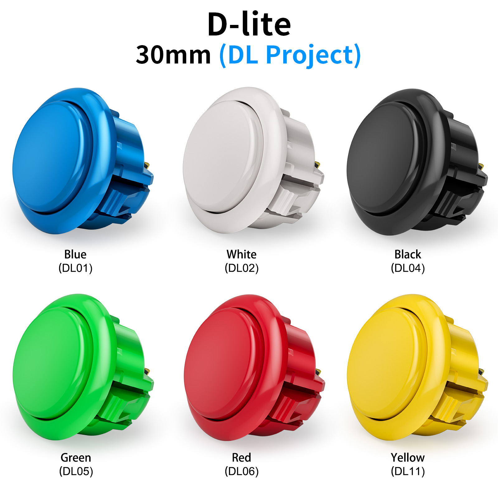 QANBA D-lite Arcade buttons Sn - Joystick Arcade Parts recension och pris