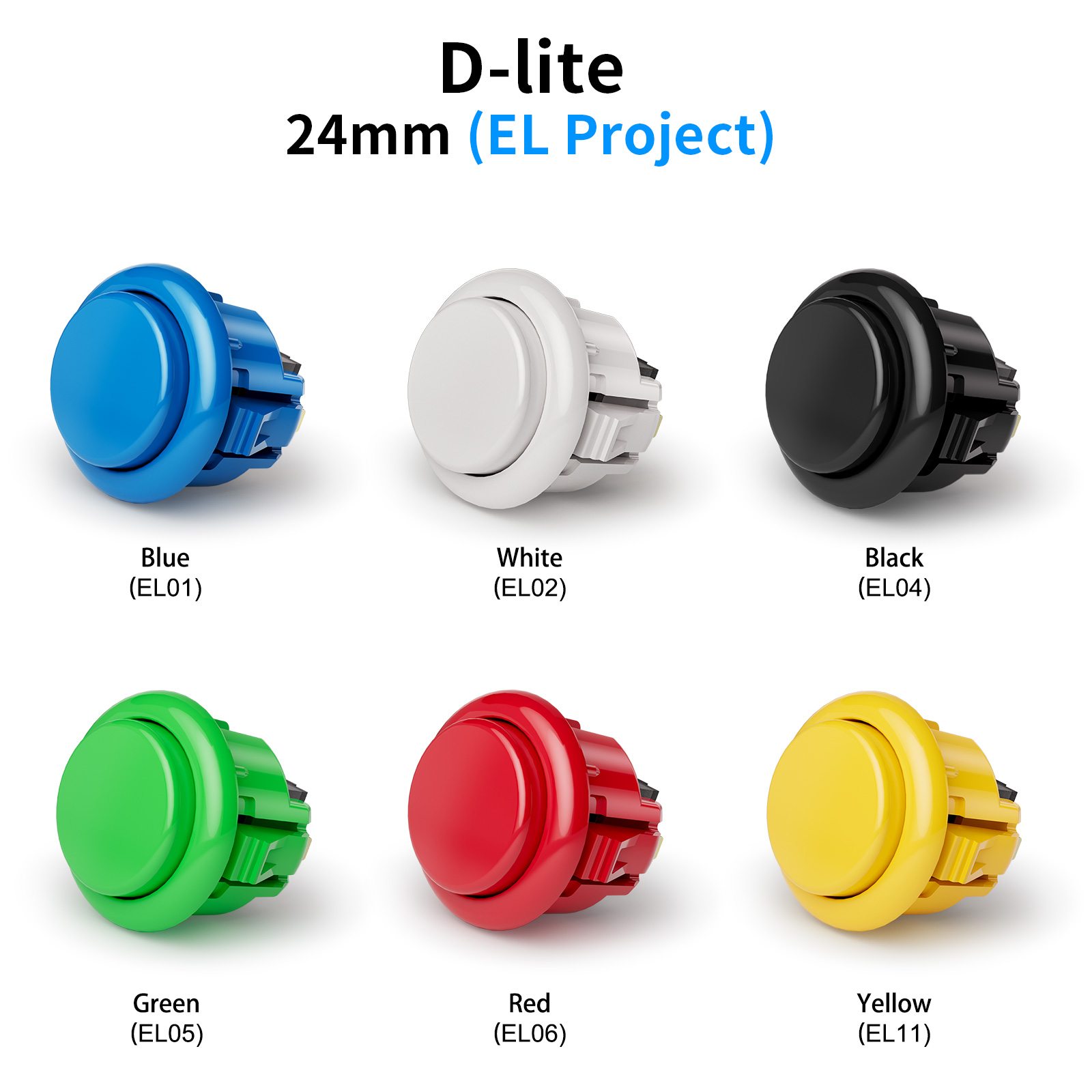 QANBA D-lite Arcade buttons Sn - Joystick Arcade Parts recension och pris