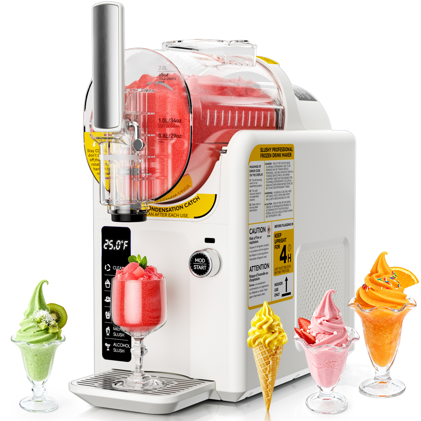 Ice Cream Machine Frozen Drink - Slushie Machine Vending recension och pris