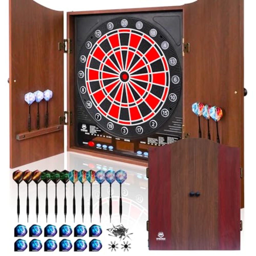 Electronic Dart Board LED Elec - Electronic Dartboard Cabinet recension och pris