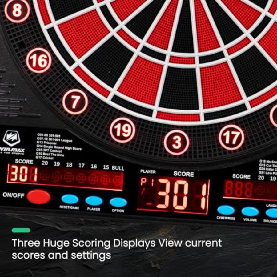 Electronic Dart Board LED Elec - Electronic Dartboard Cabinet recension och pris