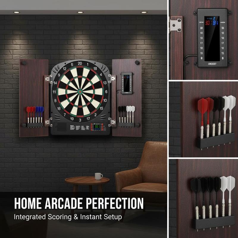 Dartboard and cabinet set Home - Electronic Dartboard Cabinet recension och pris