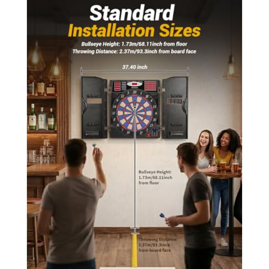 Electronic Dart Board Set, Sof - Electronic Dartboard Cabinet recension och pris