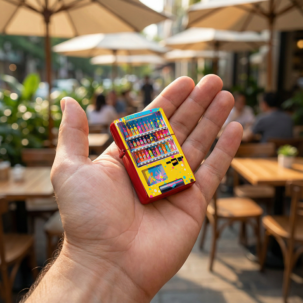 Pop Art Vending Machine Flip T - Arcade Style Vending Machine recension och pris