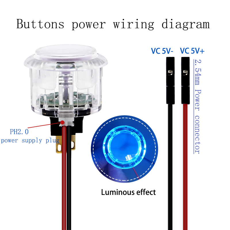 QANBA 30mm LED Arcade Buttons  - Joystick Arcade Parts recension och pris
