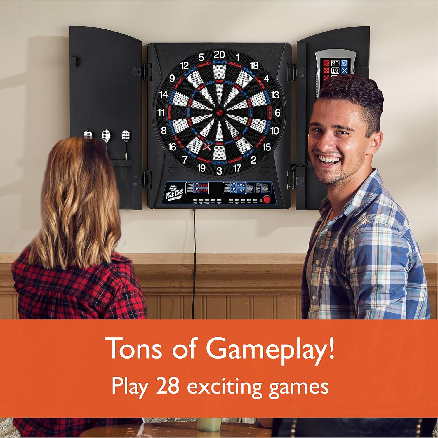 Electronic Dartboard, Built In - Electronic Dartboard Cabinet recension och pris