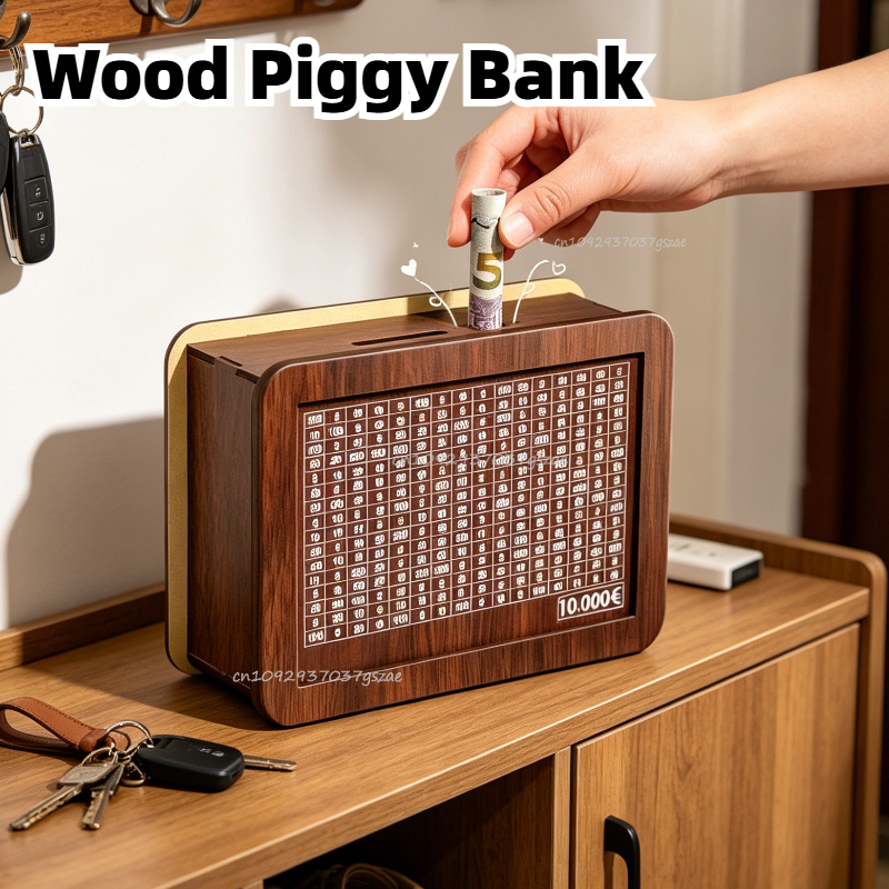 Wood Piggy Bank 1000 Euro Chil - Coin Operated Kiddie Ride recension och pris