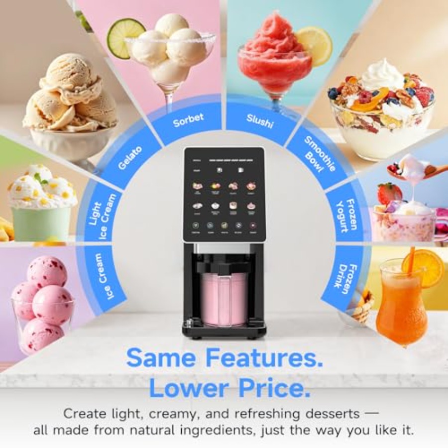 Ice Cream Maker 10-in-1 Frozen - Slushie Machine Vending recension och pris