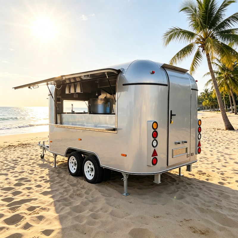 Customized Food Truck Mobile w - Hot Dog Vending Cart recension och pris